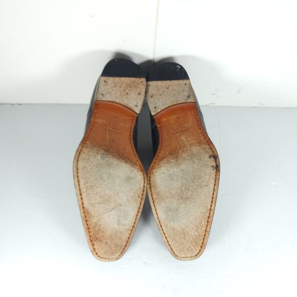 Magnanni Men's Gerard US9M Gray Leather Medallion Toe Oxfords Derby Shoes - Picture 10 of 16